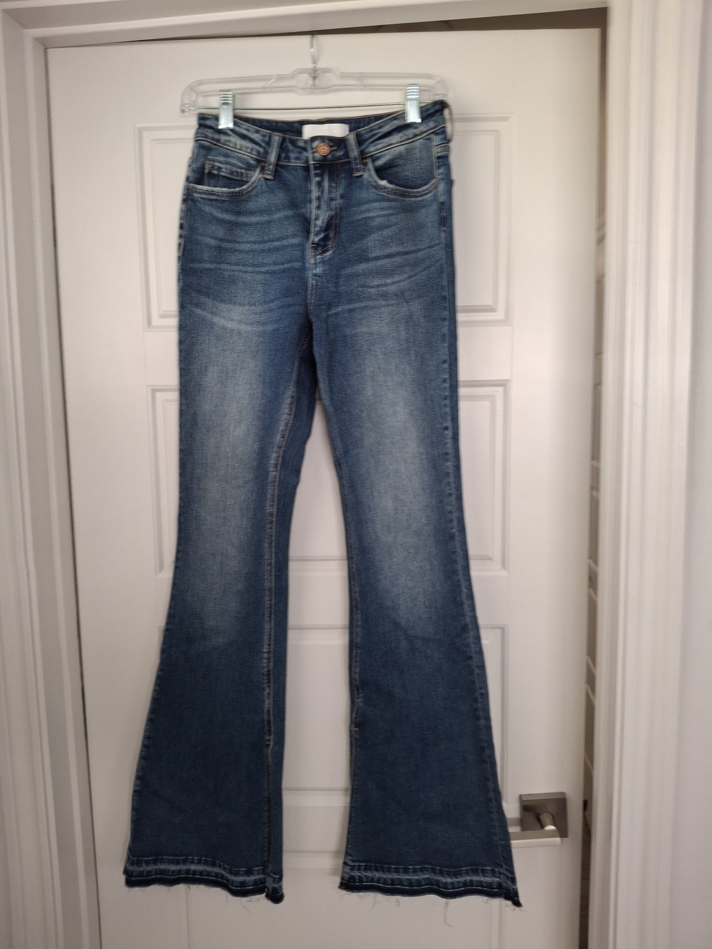 VERVET BY FLYING MONKEY Medium Blue High-Rise Flare Jeans - Size 26